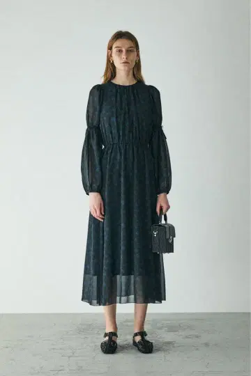 [ MOUSSY ] 시어 플라워 원피스
