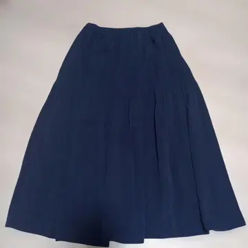 골든 베어 L 네이비 롱 스커트 허리밴딩