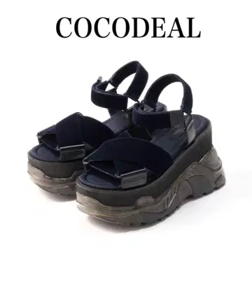 인기 완판템! 코코딜 크로스 디자인 클리어 솔 스포츠 샌들 M