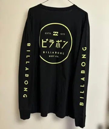BILLABONG 빌라봉 긴팔 롱티 카타카나 L 사이즈