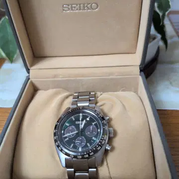 SEIKO 쿼츠 손목시계 다크 그린