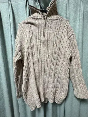 W closet 하프 지퍼 후드티 F 사이즈
