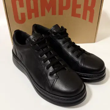 새상품 캠퍼 Runner Up 가죽 스니커즈 블랙