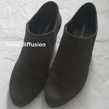 neue diffusion 다크 그레이 스웨이드 부티 36