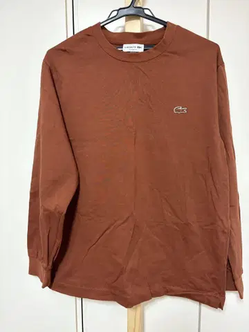 라코스테 LACOSTE 브라운 T셔츠 M