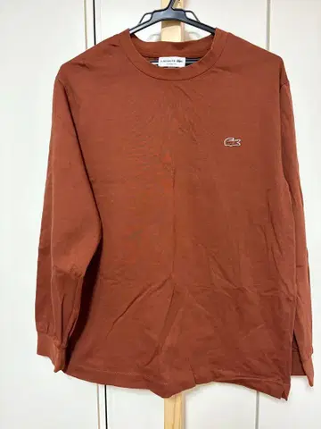 라코스테 LACOSTE 브라운 T셔츠 M