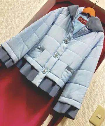 슈퍼 뷰티 비쥬 버튼 퀼팅 자켓