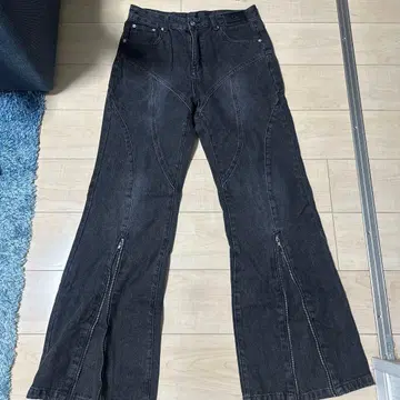 ARGUECULTURE 다크 그레이 플레어 데님