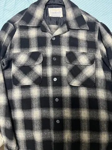 cascade 울 셔츠 옴브레 블랙