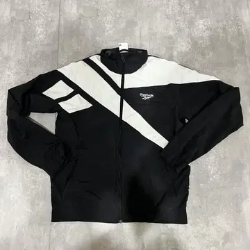 Reebok 나일론 자켓 M 사이즈 블랙/화이트