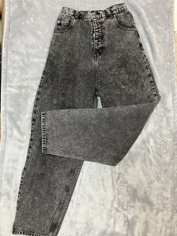 그레이 하이웨스트 스트레이트 데님