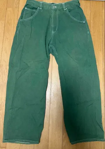 XLARGE 그린 데님 팬츠