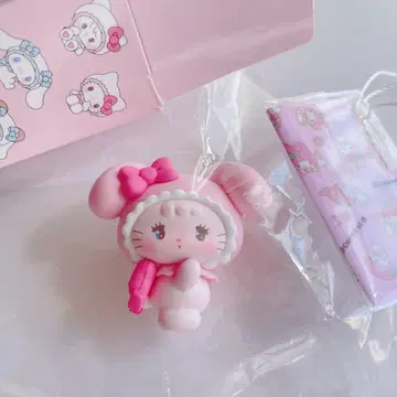 산리오 mikko 콜라보 마이멜로디 시크릿 마스코트 피규어