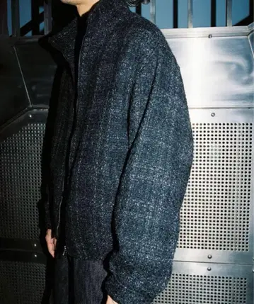 ALPACA SILK TWEED ZIP S 사이즈 LIDNM