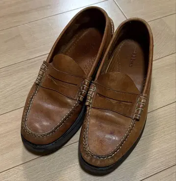 L.L.Bean 브라운 가죽 로퍼 26