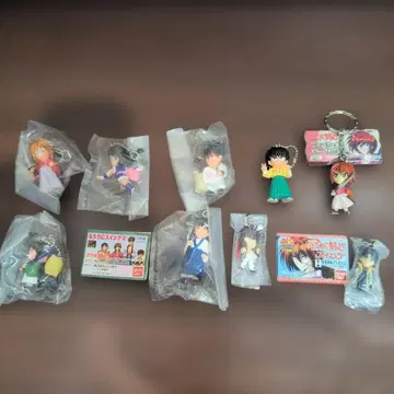 바람의 검심 스윙 & 피규어 키링. 각 9종류.