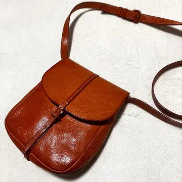 겐텐 genten 토스카 가죽 숄더백 브라운