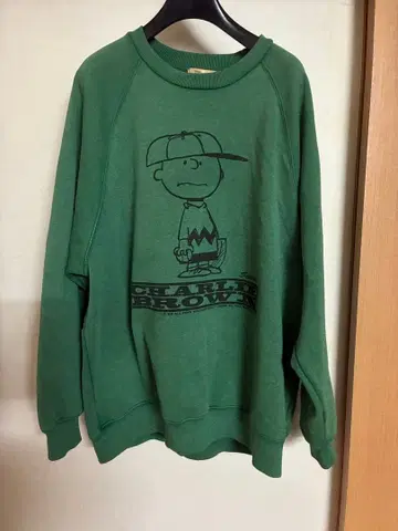 vintage PEANUTS 찰리 브라운 맨투맨 오버 사이즈