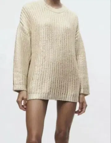 ZARA 오버 사이즈 포일 니트