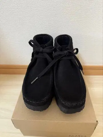 CLARKS 오리지널 여성용 모카신 부츠 블랙 23.5cm