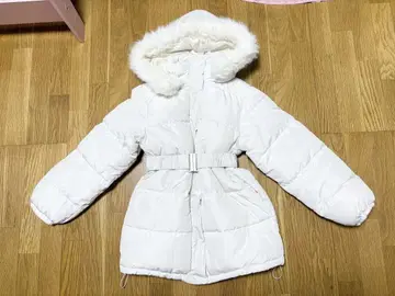 그레일 GRL 벨트 포함 퍼 충전솜 다운 코트 F