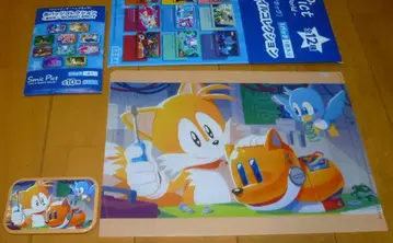 테일즈 A4 클리어 파일 캔뱃지 SEGA 소닉 더 헤지혹 도쿄 픽토