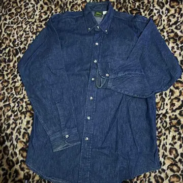 프렌티스 다크 블루 데님 셔츠 L 빈티지, 세일 시작.