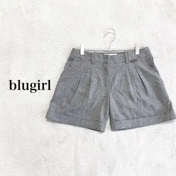 블루걸 라메 그레이 플리츠 숏팬츠 이탈리아제
