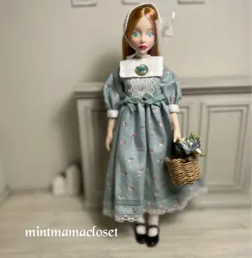 체리짱 민트 작은 꽃 원피스