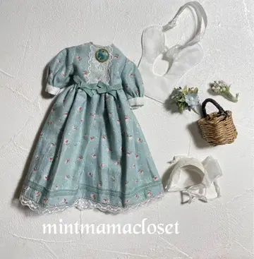 체리짱 민트 작은 꽃 원피스