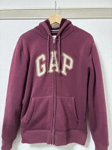 GAP 플리스 라이닝 속기모 후디 M 버건디