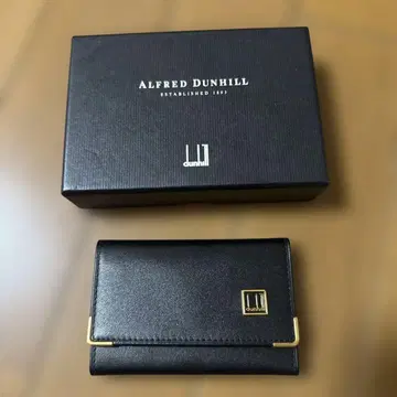 dunhill 블랙 가죽 키케이스