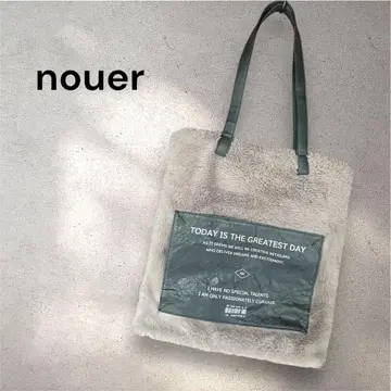 nouer 누에르 퍼 토트백 숄더백 스퀘어