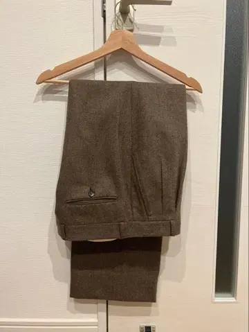 vintage 울 브라운 슬랙스 Dead Stock