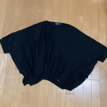 새상품급 폴로 랄프 로렌 판초 울 양모 160 S 사이즈 블랙
