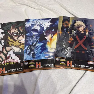 1번 복권 나의 히어로 아카데미아 클리어 포스터 & 러버 컬렉션