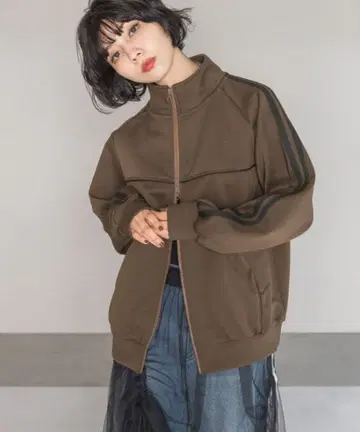 PAGEBOY 트랙 자켓 블루종 브라운 M