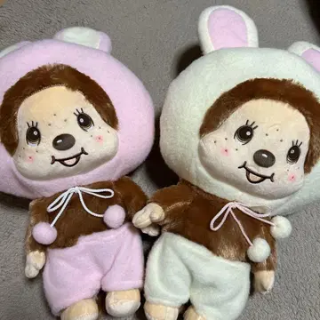 몬치치 토끼 BIG 봉제 인형 2종 세트