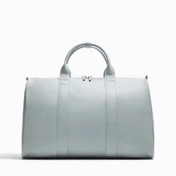 ZARA 소프트 보스턴 백 블루 그레이 숄더백 여행 가방 대용량