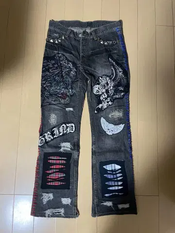 리메이크 데님 팬츠 Y2K
