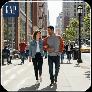 GAP cotton100 트레이닝복 래글런 슬리브 오렌지/그레이