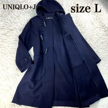 [새상품급 빅사이즈 L] UNIQLO+J 오버사이즈 더플 코트 네이비