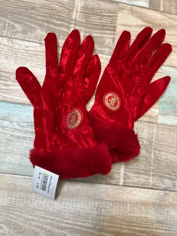 미사용 택 포함 장갑 빨간색 디즈니 폭신폭신 미니 디즈니 리조트