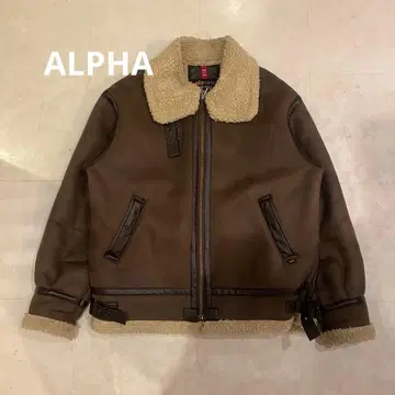 ALPHA 무스탕 자켓 B-3 TA1548-068 브라운 L