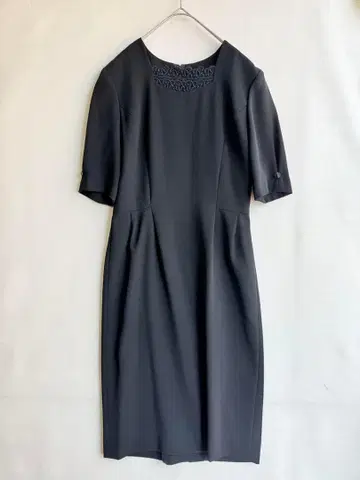 새상품급 주얼리 하우스 여성용 블랙 포멀 원피스 7호 예복