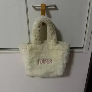 FURFUR 에코퍼 토트 USAGI ONLINE 한정판 화이트 핑크