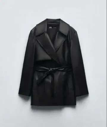 새상품 ZARA 가죽 자켓 코트 가죽 트렌치코트