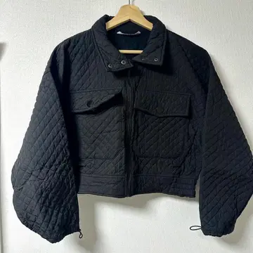 ZARA 퀼팅 자켓 블랙