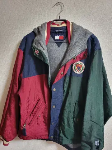 TOMMY HILFIGER 후드 부착 나일론 자켓