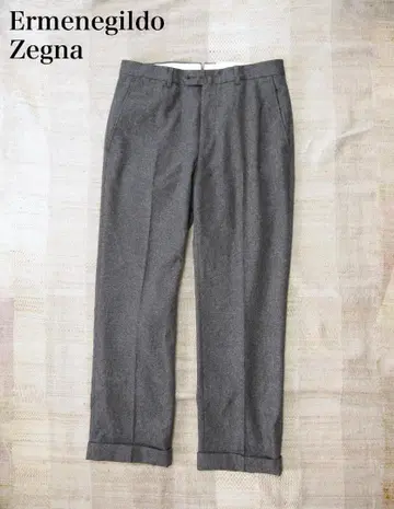 Ermenegildo Zegna 캐시미어 혼방 그레이 슬랙스 46